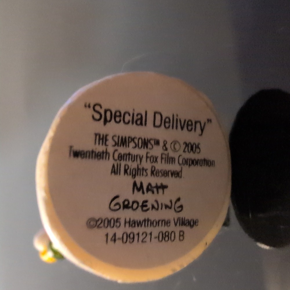 The Simpsons Hawthorne Village Special Delivery Nelson Muntz Figurine 2005 - Picture 4 of 4